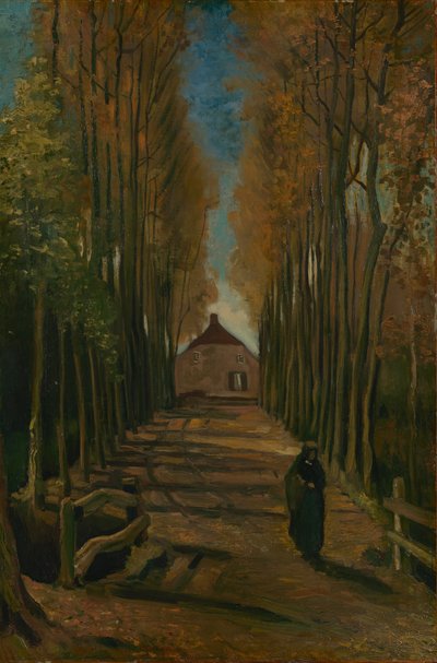 Avenue of Poplars in Autumn by Vincent van Gogh